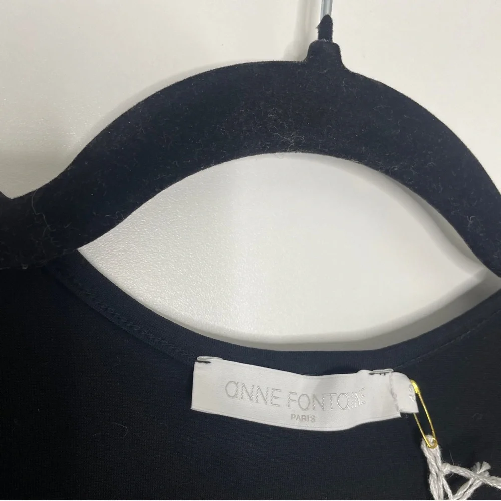 Anne Fontaine Norina Dress Black Size 42 - Picture 5 of 5